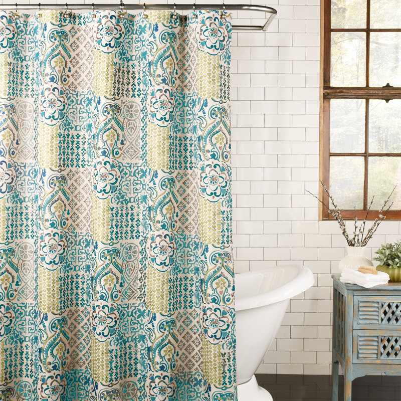 Bloomsbury Market Kull Fabric Single Shower Curtain & Reviews Wayfair